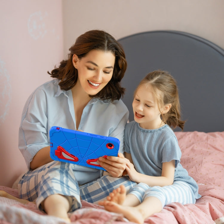 For Samsung Galaxy Tab A9 Spider Silicone Hybrid PC Shockproof Tablet Case(Blue Red) by bashfashion