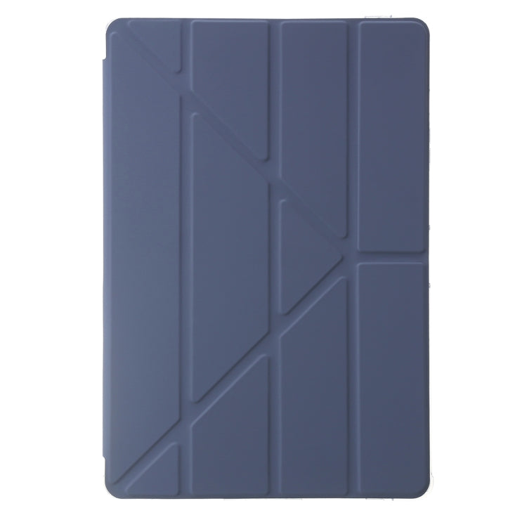 For Samsung Galaxy Tab S10 FE / S9 FE Clear Acrylic Deformation Leather Tablet Case(Lavender) by bashfashion