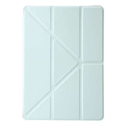 For Samsung Galaxy Tab A11 / A9 Clear Acrylic Deformation Leather Tablet Case(Green) by bashfashion