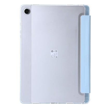 For Samsung Galaxy Tab A11 / A9 Clear Acrylic Deformation Leather Tablet Case(Ice Blue) by bashfashion