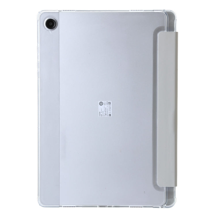 For Samsung Galaxy Tab A9+ Clear Acrylic Deformation Leather Tablet Case(Grey) by bashfashion
