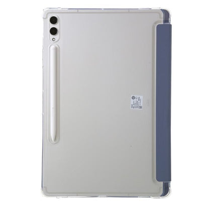 For Samsung Galaxy Tab S10 FE+ Clear Acrylic Deformation Leather Tablet Case(Lavender) by bashfashion