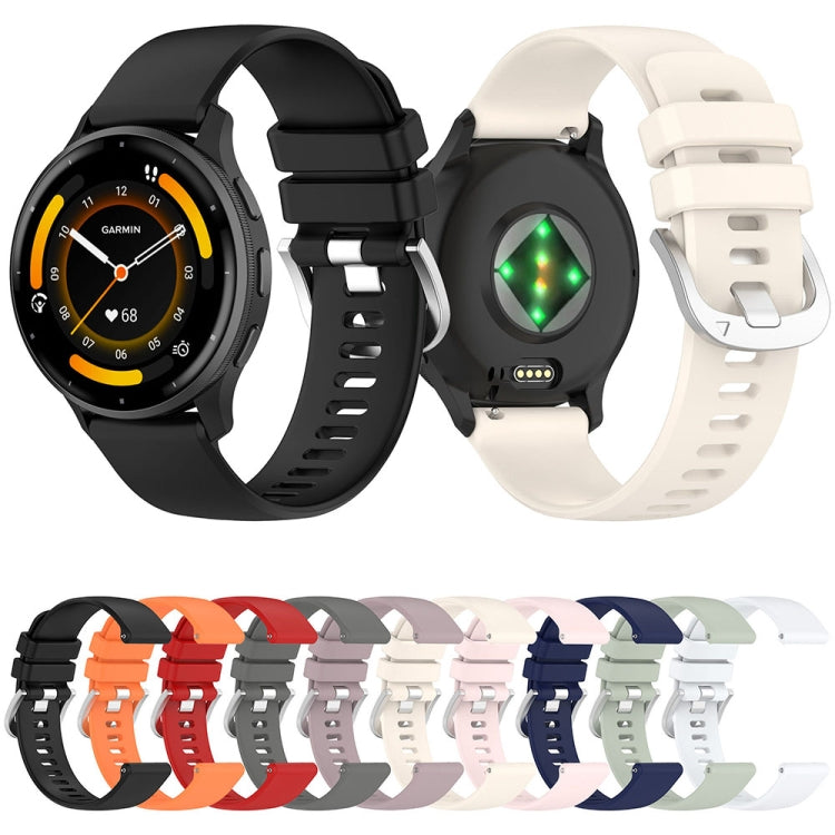 For Garmin Venu 4 45mm / Venu 3 Liquid Glossy Silver Buckle Silicone Watch Band(Orange) by bashfashion