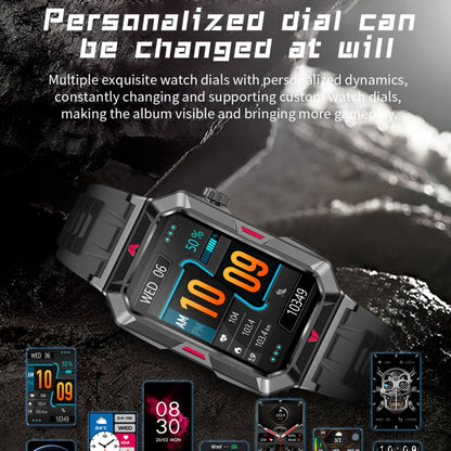 CF26 1.57inch BT5.2 Smart Bracelet Support Sleep Detection, Style:Steel Strap(Black) by bashfashion