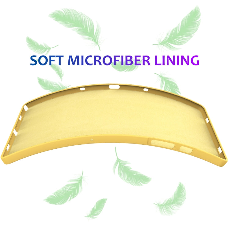 For Samsung Galaxy Tab A9+ Pure Color Liquid Silicone Shockproof Tablet Case(Yellow) by bashfashion