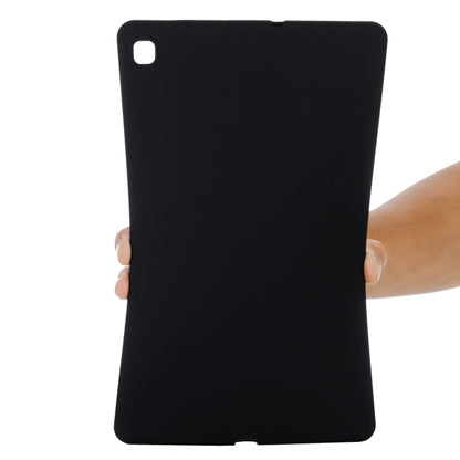 For Samsung Galaxy Tab S6 Lite 2024 Pure Color Liquid Silicone Shockproof Tablet Case(Black) by bashfashion