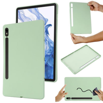 For Samsung Galaxy Tab S10 Lite 5G/S10/S10 FE Pure Color Liquid Silicone Shockproof Tablet Case(Green) by bashfashion