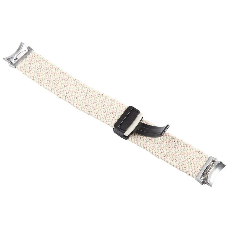 For Samsung Galaxy Watch 6 / 5 / 4 Magnetic Fold Buckle Nylon Woven Watch Band(Starlight Colorful) by bashfashion