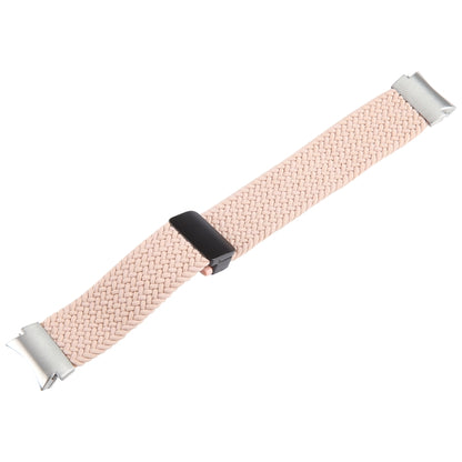 For Samsung Galaxy Watch 6 / 5 / 4 Magnetic Fold Buckle Nylon Woven Watch Band(Milk Tea Color) by bashfashion