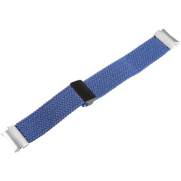 For Samsung Galaxy Watch 6 / 5 / 4 Magnetic Fold Buckle Nylon Woven Watch Band(Blue) by bashfashion