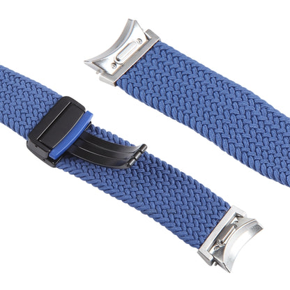 For Samsung Galaxy Watch 6 / 5 / 4 Magnetic Fold Buckle Nylon Woven Watch Band(Blue) by bashfashion