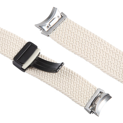 For Samsung Galaxy Watch 6 / 5 / 4 Magnetic Fold Buckle Nylon Woven Watch Band(Starlight Color) by bashfashion