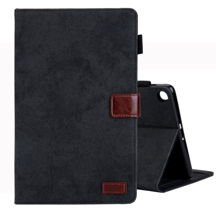 For Samsung Galaxy Tab A11+ / A9+ Cloth Texture Leather Tablet Case(Black) by bashfashion