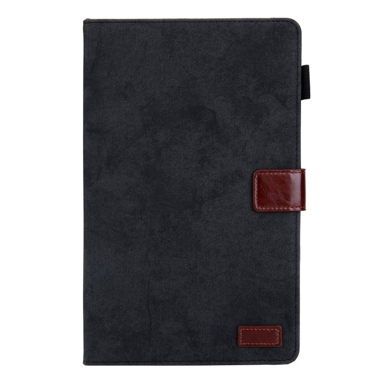For Samsung Galaxy Tab A11+ / A9+ Cloth Texture Leather Tablet Case(Black) by bashfashion
