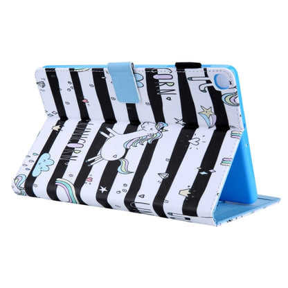 For Samsung Galaxy Tab A11+ / A9+ Colored Drawing Leather Tablet Case(Horse) by bashfashion