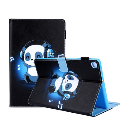 For Samsung Galaxy Tab A11+ / A9+ Colored Drawing Leather Tablet Case(Panda) by bashfashion