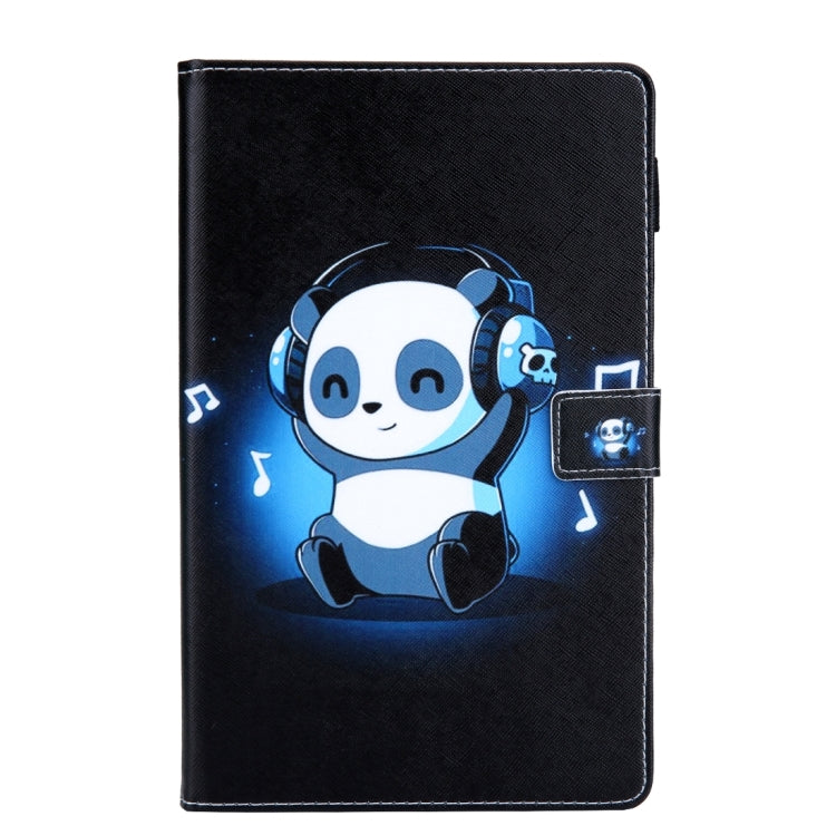 For Samsung Galaxy Tab A11 / A9 Colored Drawing Leather Tablet Case(Panda) by bashfashion