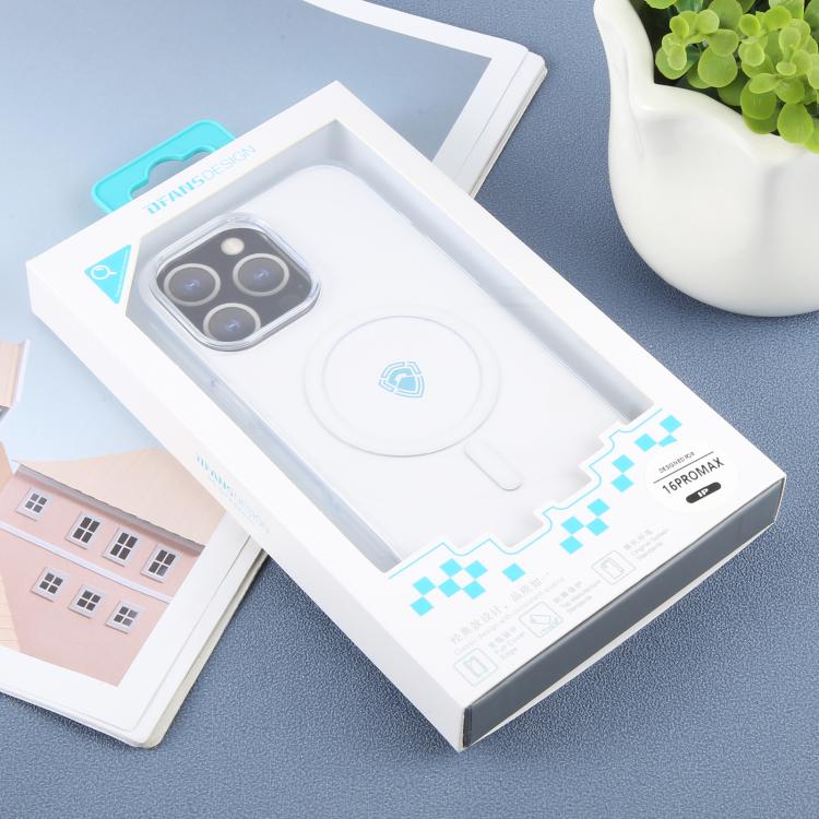 For iPhone 16 Pro Max DFANS DESIGN Magsafe Magnetic Phone Case(Transparent) by DFANS DESIGN