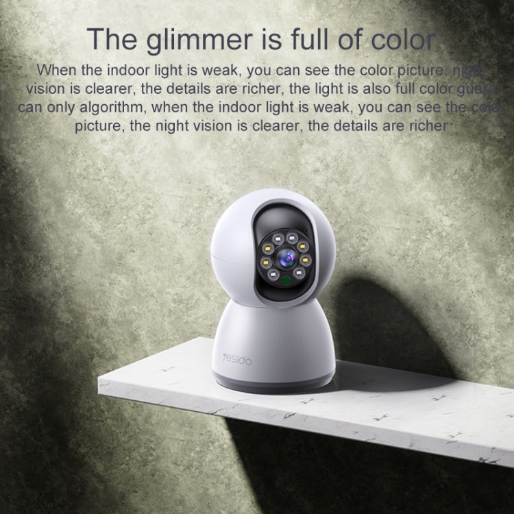 Yesido KM11 3.0MP Full Color Day and Night Smart 2.4G WIFI Camera, Specification:UK Plug by Yesido