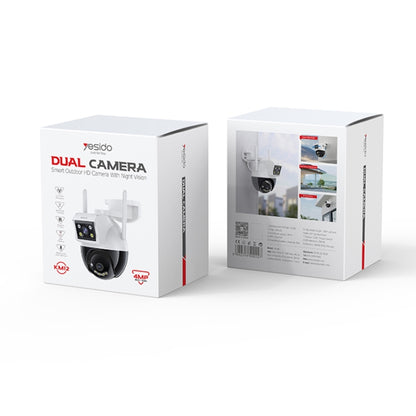 Yesido KM12 2.0MP Dual Lens Full Color HD Camera, Specification:EU Plug by Yesido