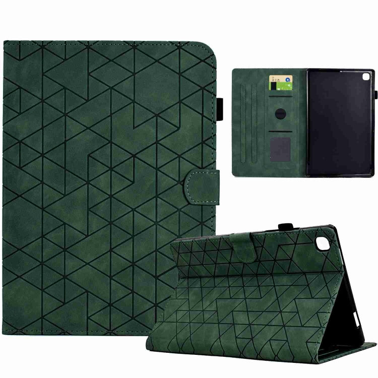 For Samsung Galaxy Tab A 10.1 2019 T510 Rhombus TPU Leather Tablet Case(Green) by bashfashion
