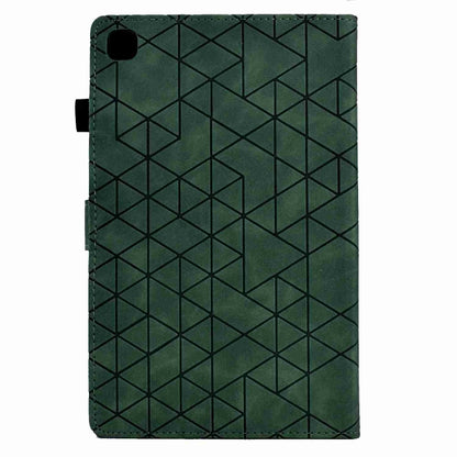 For Samsung Galaxy Tab A 10.1 2019 T510 Rhombus TPU Leather Tablet Case(Green) by bashfashion