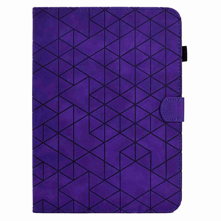 For Samsung Galaxy Tab S7 / S8 Rhombus TPU Smart Leather Tablet Case(Purple) by bashfashion