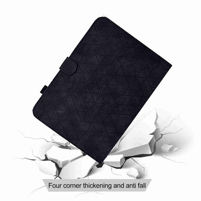 For Samsung Galaxy Tab A7 10.4 2020 T500 Rhombus TPU Smart Leather Tablet Case(Black) by bashfashion