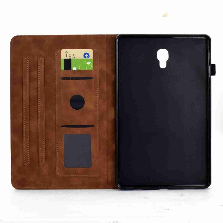 For Samsung Galaxy Tab A 10.5 T590 Rhombus TPU Smart Leather Tablet Case(Brown) by bashfashion
