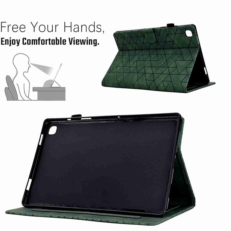 For iPad 10.2 Rhombus TPU Smart Leather Tablet Case(Green) by bashfashion