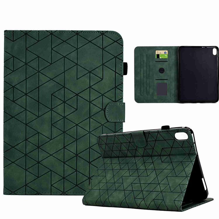 For iPad 2025 / 2022 Rhombus TPU Smart Leather Tablet Case(Green) by bashfashion