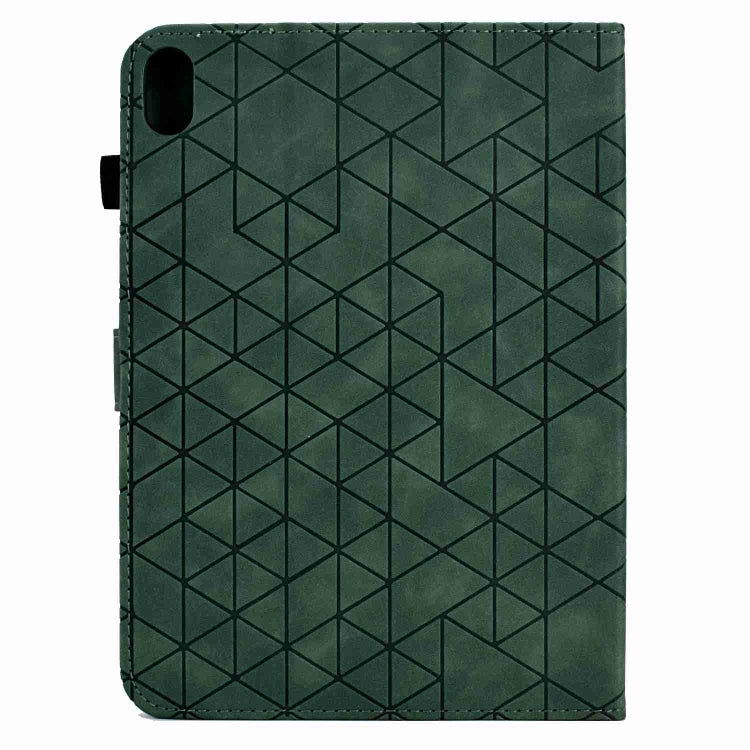 For iPad 2025 / 2022 Rhombus TPU Smart Leather Tablet Case(Green) by bashfashion