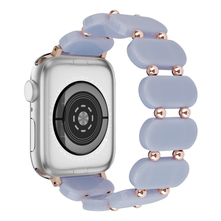 For Apple Watch Series 5 44mm Stretch Resin Watch Band(Blue Ocean) by bashfashion