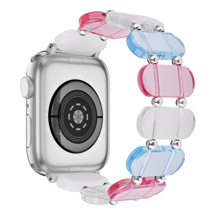 For Apple Watch Series 4 44mm Stretch Resin Watch Band(Colorful) by bashfashion