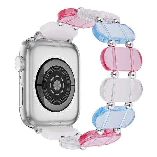 For Apple Watch 42mm Stretch Resin Watch Band(Colorful) by bashfashion