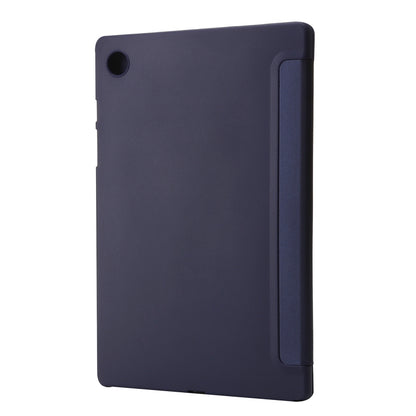 For Samsung Galaxy Tab A11 / A9 TPU Deformation Multi-Fold Leather Tablet Case(Navy Blue) by bashfashion