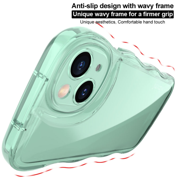 For iPhone 14 Pro IMAK Wave Bubble Soft Shockproof Phone Case(Transparent) by imak