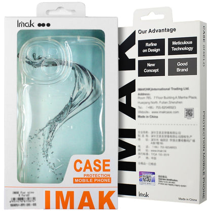 For iPhone 14 Pro IMAK Wave Bubble Soft Shockproof Phone Case(Transparent) by imak