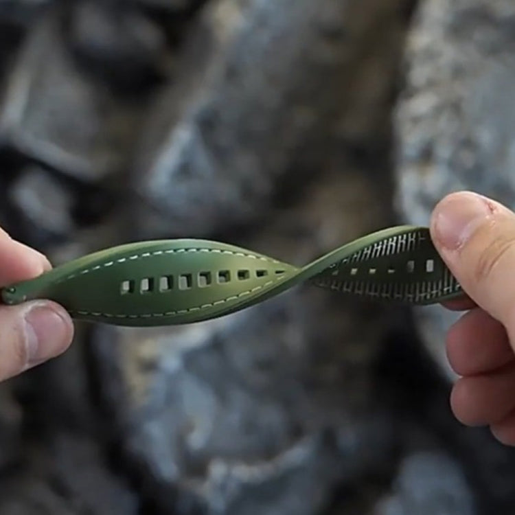 For Huawei Watch GT4 46mm Nylon Hybrid Braid Silicone Watch Band, Size: 22mm(Blue) by bashfashion