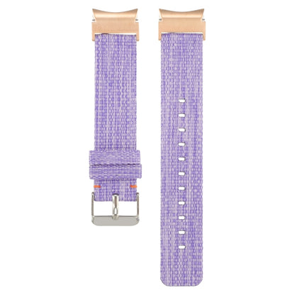 For Samsung Galaxy Watch6/6 Classic/5/5 Pro Nylon Canvas Watch Band(Lavender Purple) by bashfashion