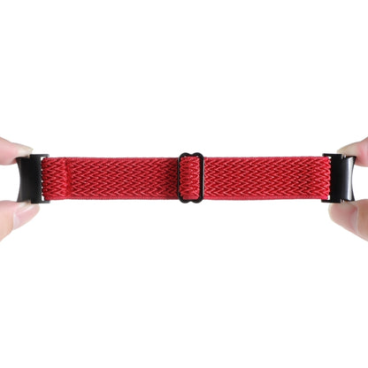 For Samsung Galaxy Watch6/6 Classic/5/5 Pro Wave Braided Nylon Watch Band(Red) by bashfashion