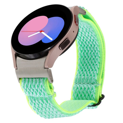 For Samsung Galaxy Watch6/6 Classic/5/5 Pro Wave Braided Nylon Watch Band(Teal) by bashfashion