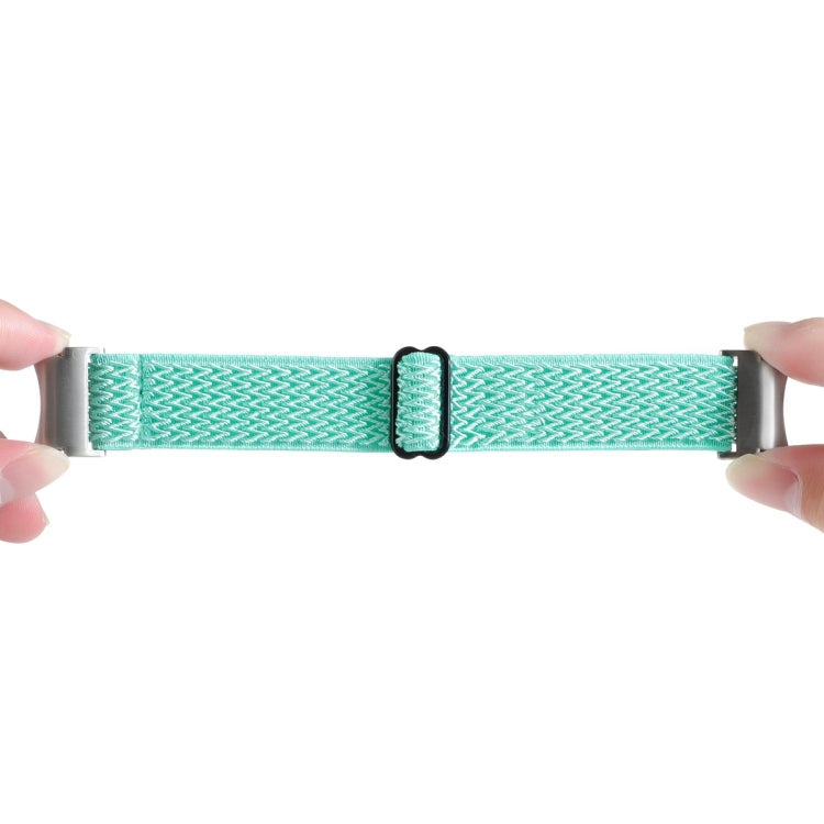 For Samsung Galaxy Watch6/6 Classic/5/5 Pro Wave Braided Nylon Watch Band(Mint Green) by bashfashion