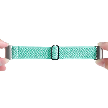For Samsung Galaxy Watch6/6 Classic/5/5 Pro Wave Braided Nylon Watch Band(Mint Green) by bashfashion