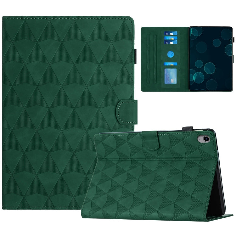 For iPad 2025 / 2022 Diamond Texture Embossed Leather Smart Tablet Case(Green) by bashfashion
