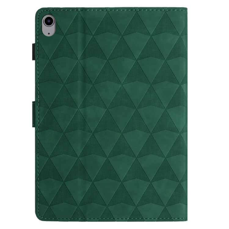 For iPad 2025 / 2022 Diamond Texture Embossed Leather Smart Tablet Case(Green) by bashfashion