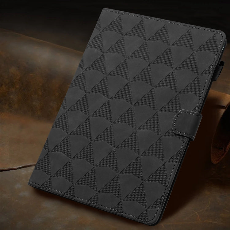 For iPad 10.2 2021 / 2020 / 10.5 2019 Diamond Texture Embossed Leather Smart Tablet Case(Black) by bashfashion