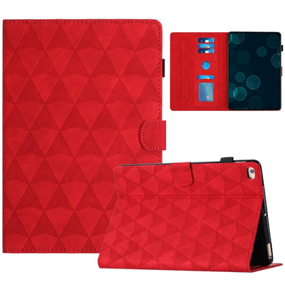 For iPad mini 5 / 4 / 3 / 2 / 1 Diamond Texture Embossed Leather Smart Tablet Case(Red) by bashfashion