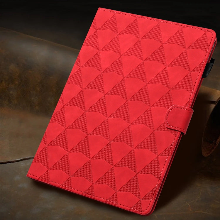 For iPad mini 5 / 4 / 3 / 2 / 1 Diamond Texture Embossed Leather Smart Tablet Case(Red) by bashfashion