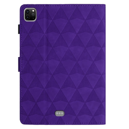 For iPad Pro 11 2025 / 2024 Diamond Texture Embossed Leather Smart Tablet Case(Purple) by bashfashion